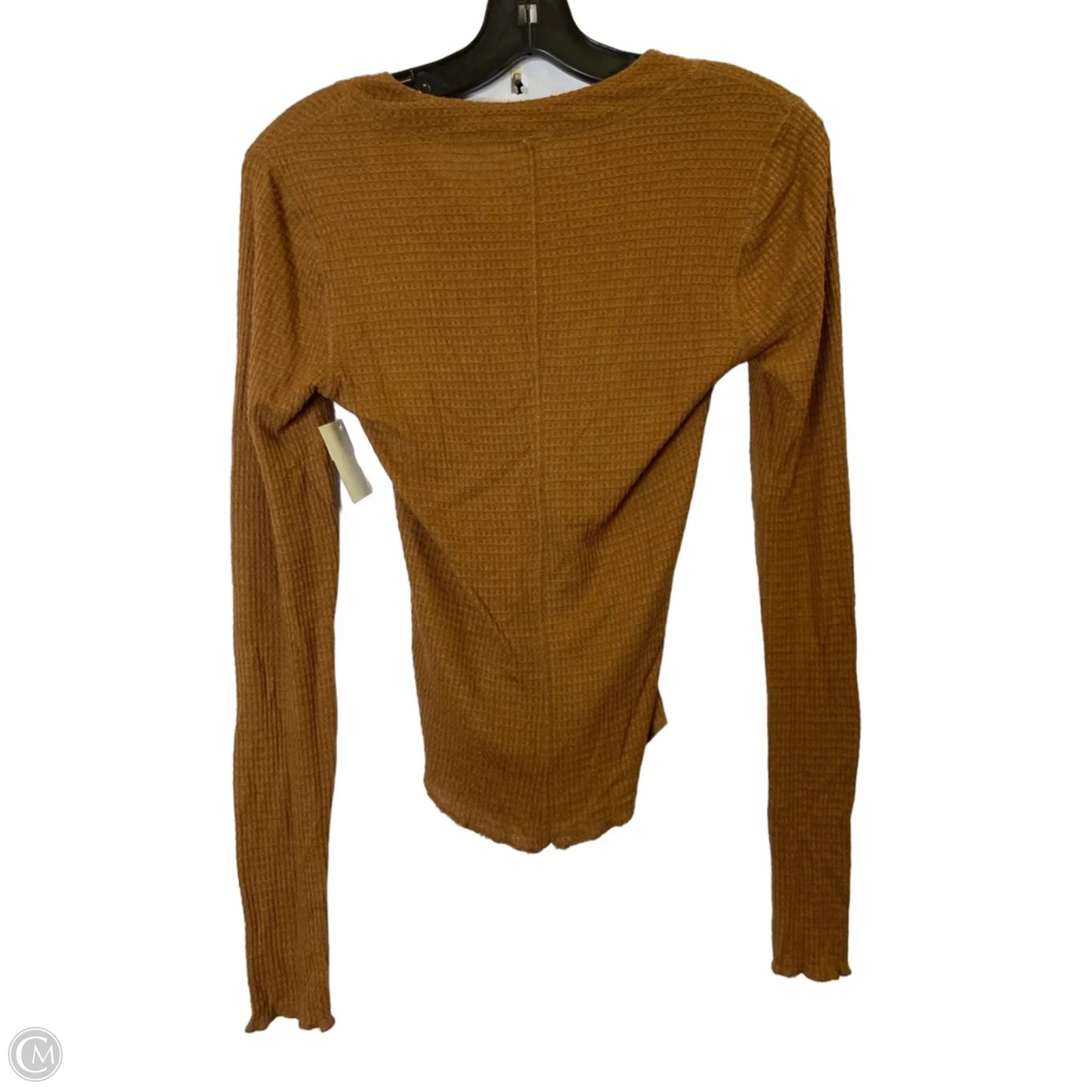 Top Long Sleeve Basic By Free People In Brown, Size: S