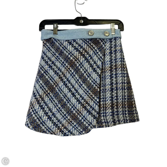 Skirt Mini & Short By Zara In Blue, Size: Xs
