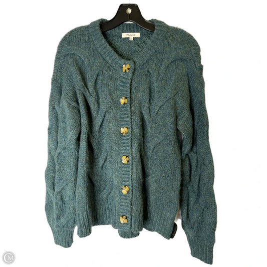 Sweater Cardigan By Madewell In Teal, Size: Xs