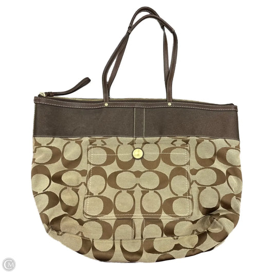 Tote Designer By Coach, Size: Large