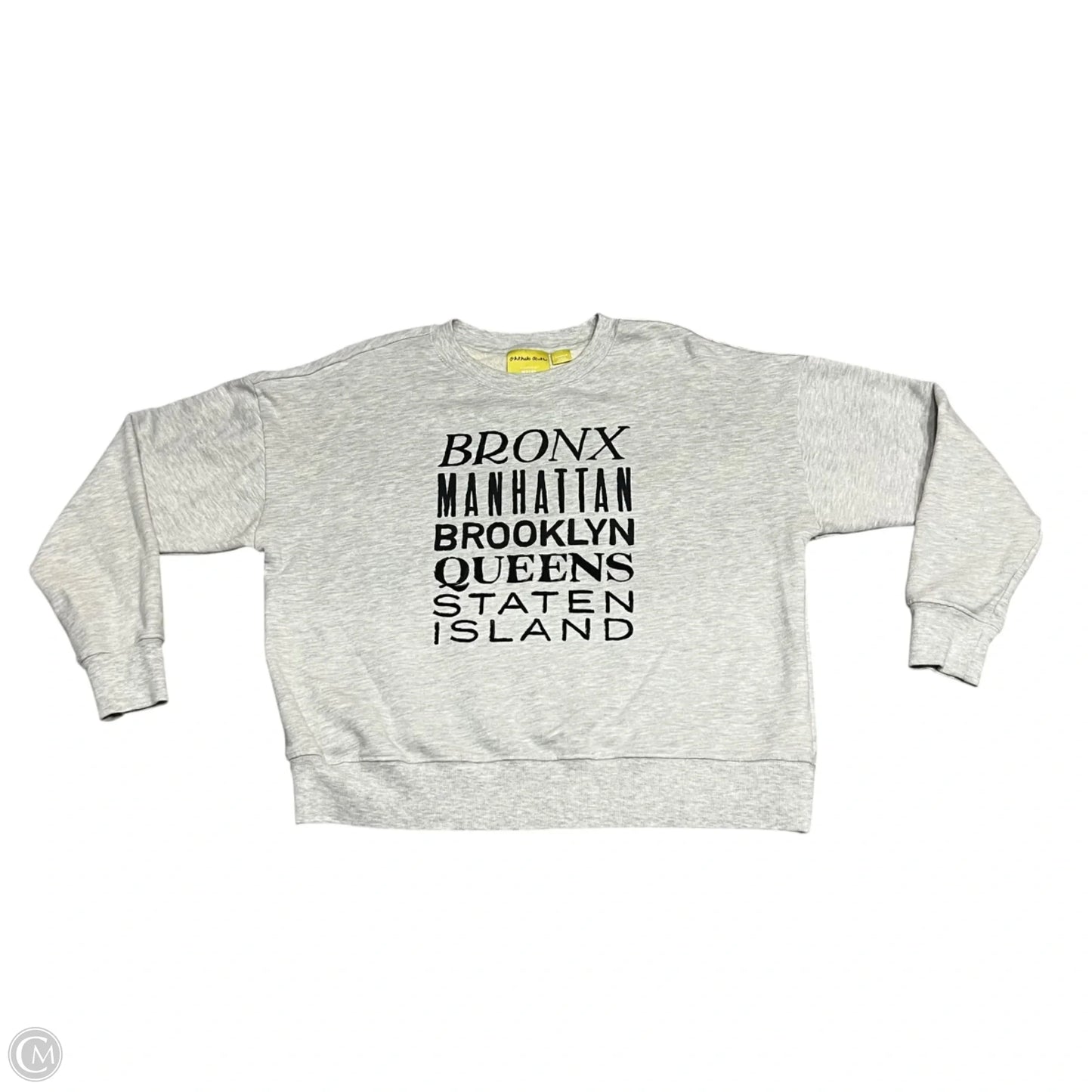 Sweatshirt Crewneck By Maeve In Grey, Size: M