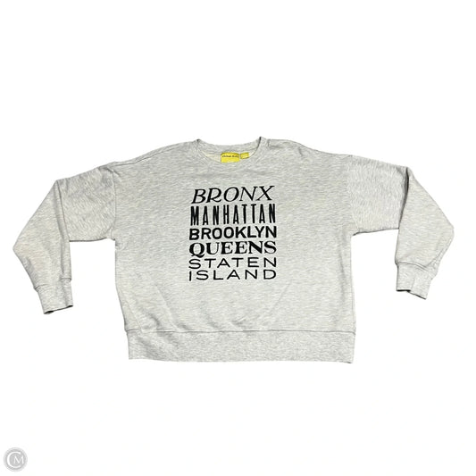 Sweatshirt Crewneck By Maeve In Grey, Size: M