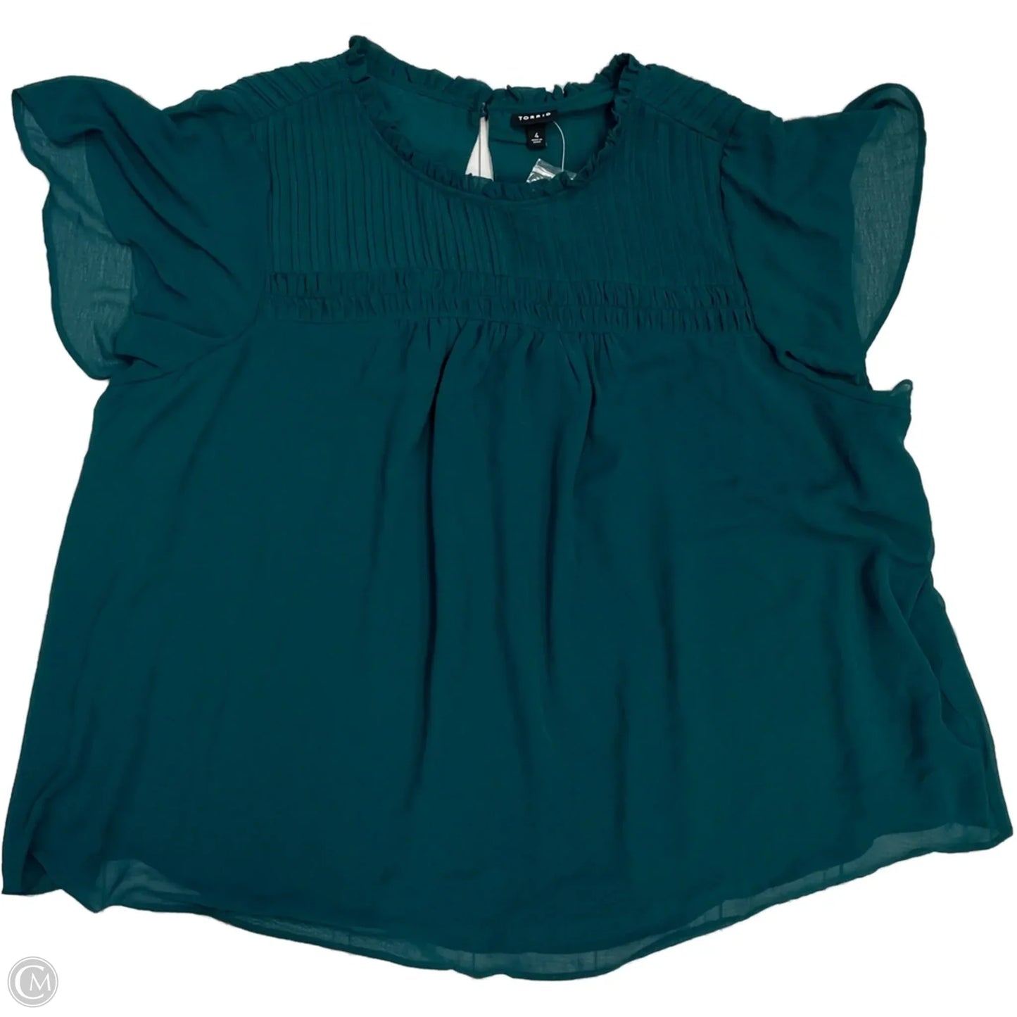 Top Sleeveless By Torrid In Green, Size: 4x