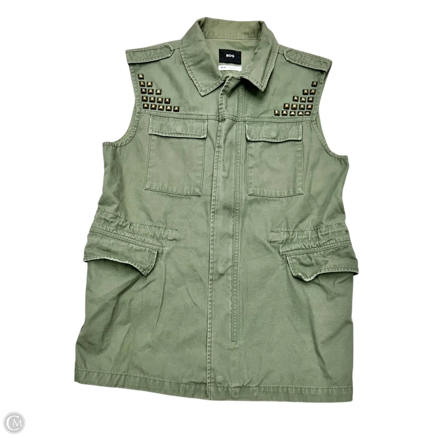 Vest Other By Bdg In Green, Size: M