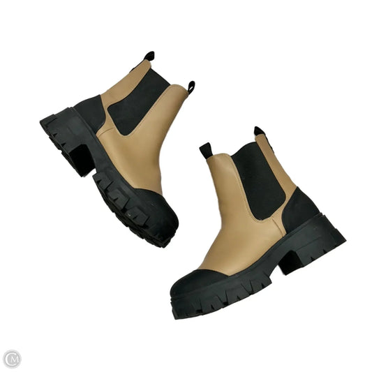 Boots Ankle Heels By A New Day In Black & Tan, Size: 8.5