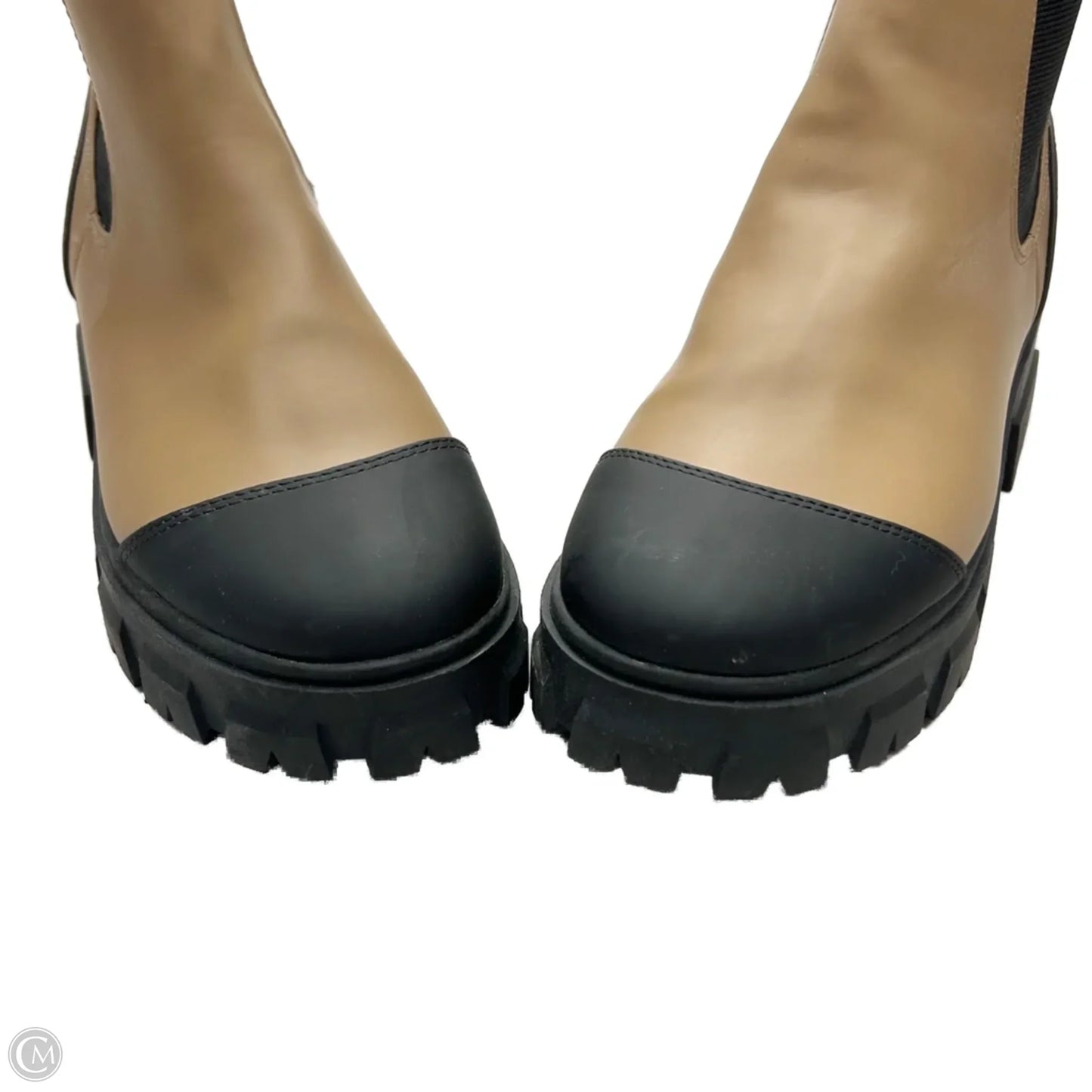 Boots Ankle Heels By A New Day In Black & Tan, Size: 8.5