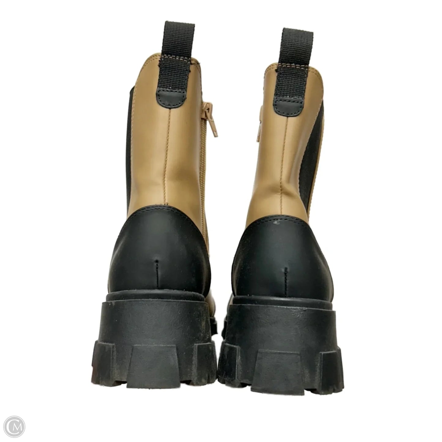 Boots Ankle Heels By A New Day In Black & Tan, Size: 8.5
