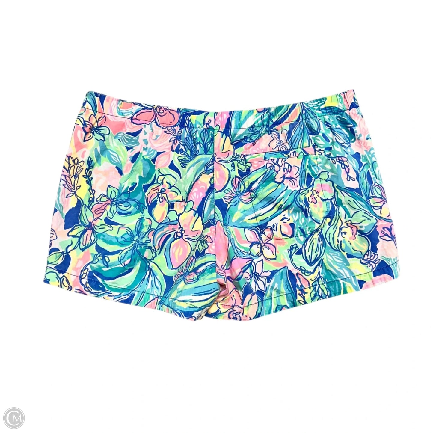 Shorts Designer By Lilly Pulitzer In Green & Pink, Size: L