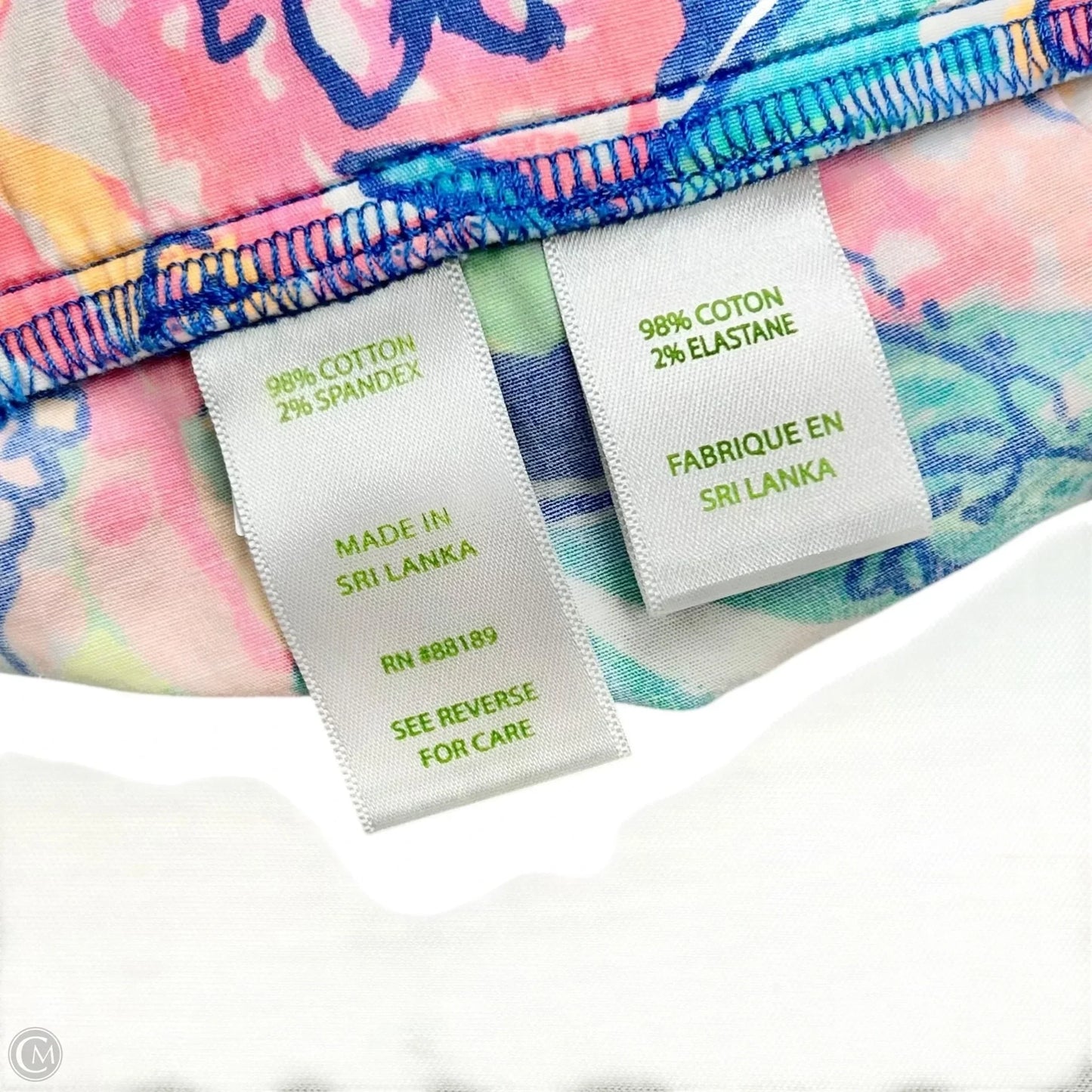 Shorts Designer By Lilly Pulitzer In Green & Pink, Size: L