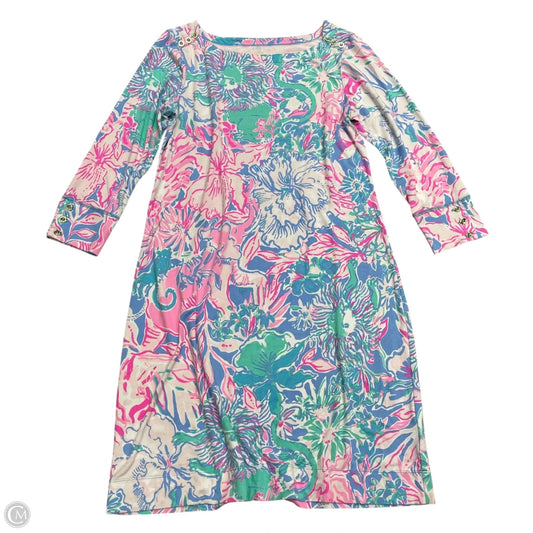 Dress Designer By Lilly Pulitzer In Green & Pink, Size: M
