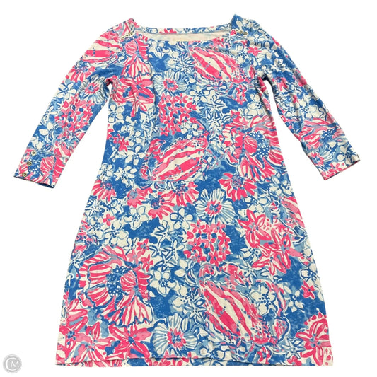 Dress Designer By Lilly Pulitzer In Blue & Pink, Size: L