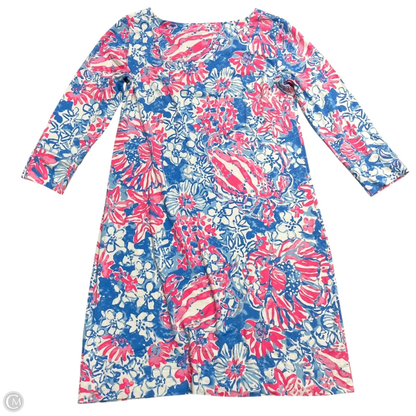 Dress Designer By Lilly Pulitzer In Blue & Pink, Size: L