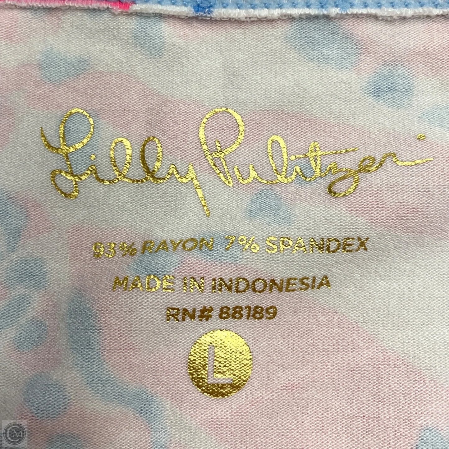 Dress Designer By Lilly Pulitzer In Blue & Pink, Size: L