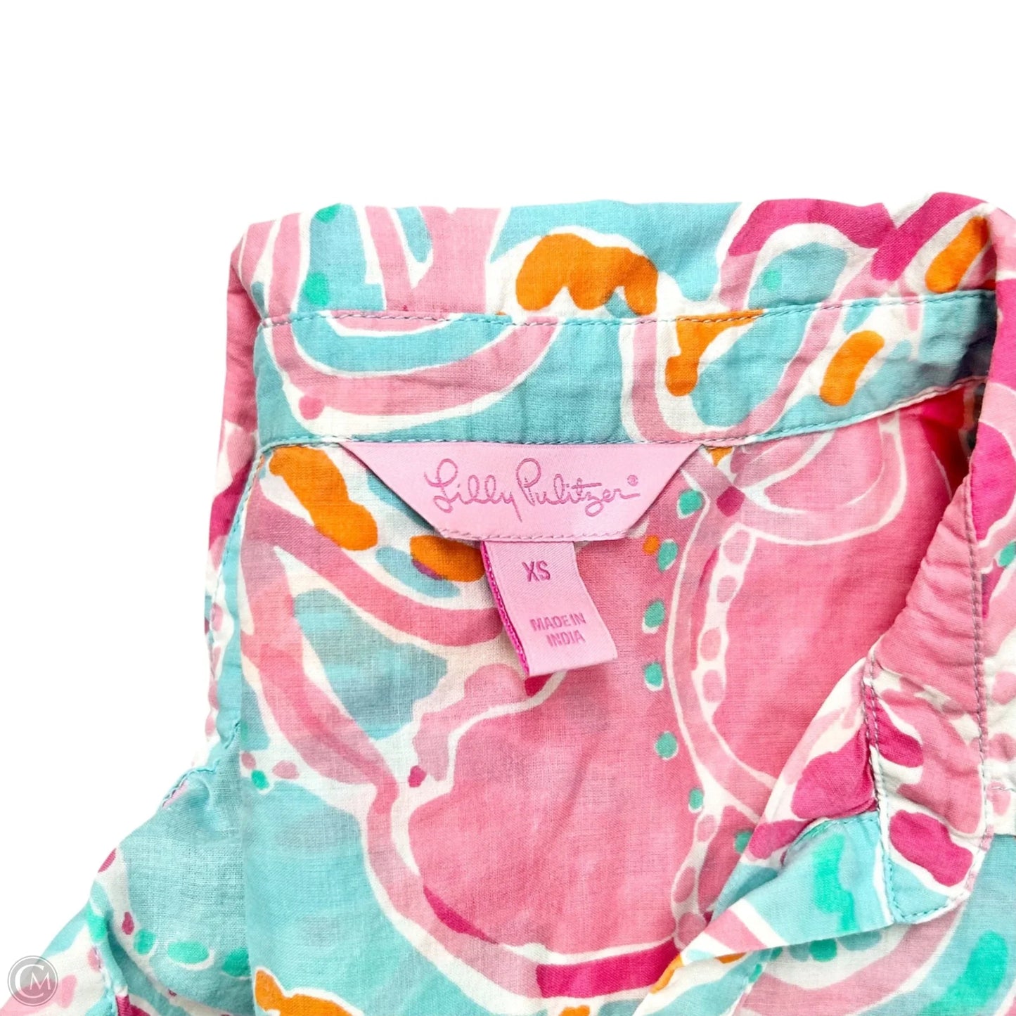 Dress Designer By Lilly Pulitzer In Blue & Pink, Size: Xs