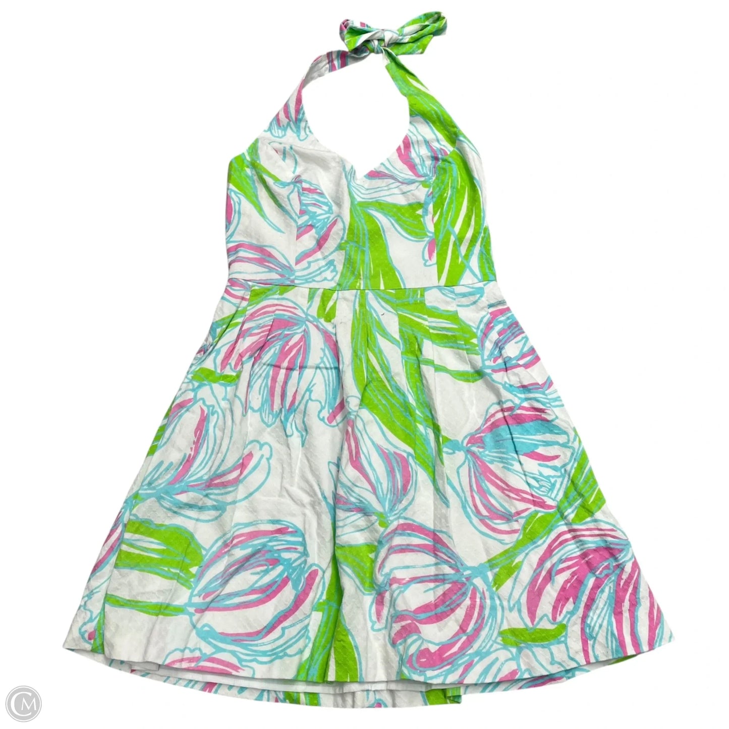 Dress Designer By Lilly Pulitzer In Green & Pink, Size: S