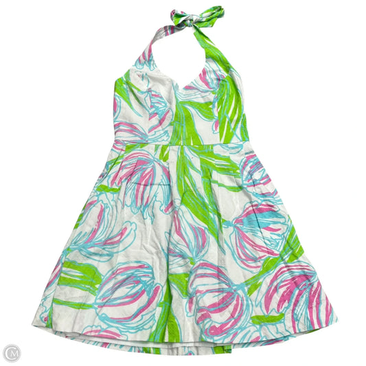 Dress Designer By Lilly Pulitzer In Green & Pink, Size: S