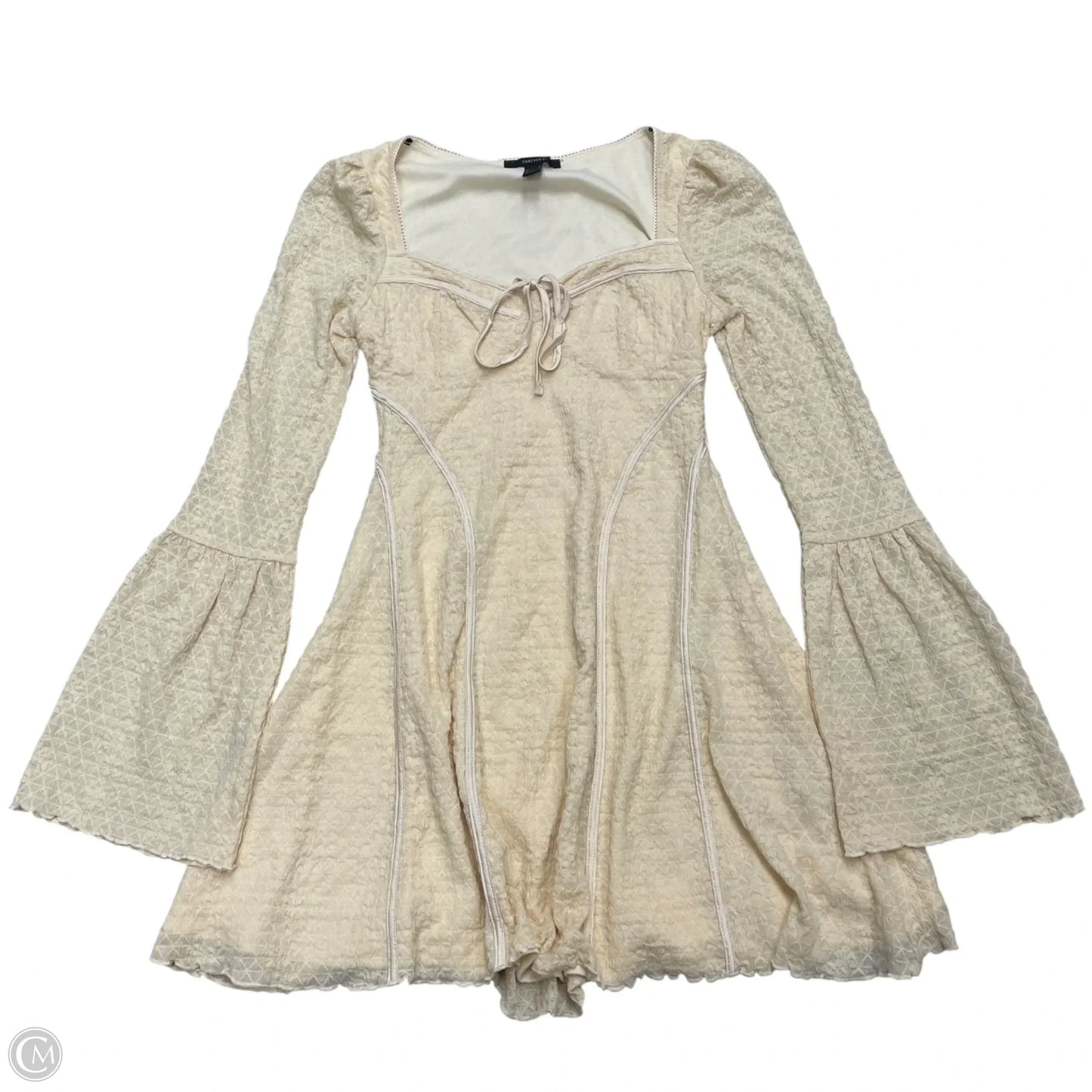 Dress Party Short By Forever 21 In Ivory, Size: M