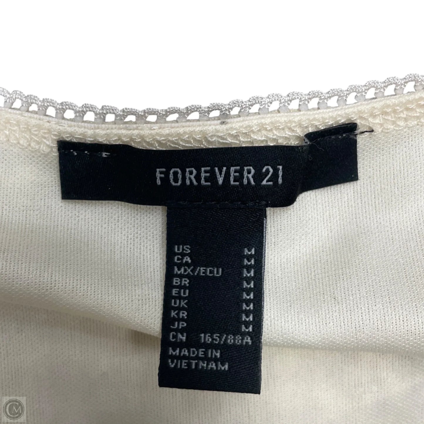 Dress Party Short By Forever 21 In Ivory, Size: M