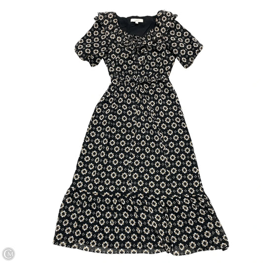Dress Party Long By Loft In Black & Tan, Size: Xs