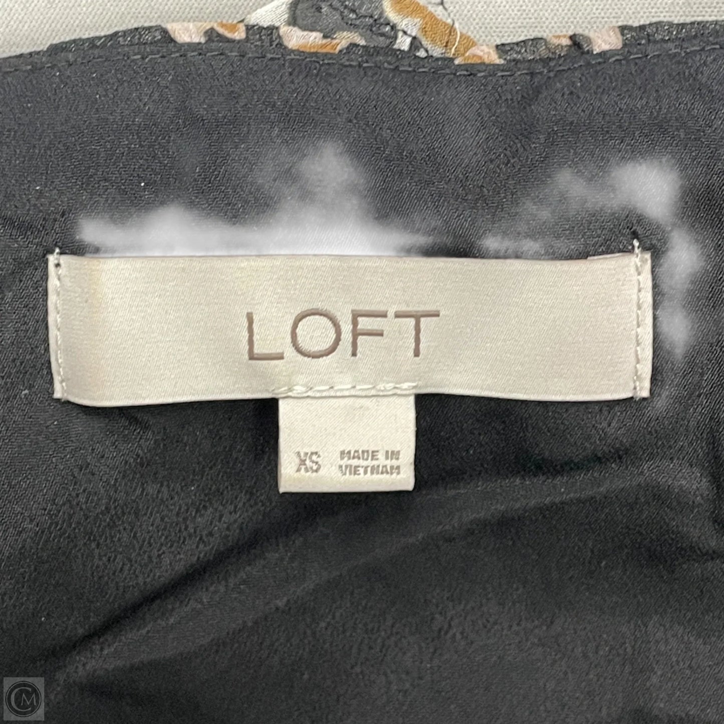 Dress Party Long By Loft In Black & Tan, Size: Xs