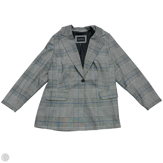 Blazer By Eloquii In Black & Blue, Size: 1x