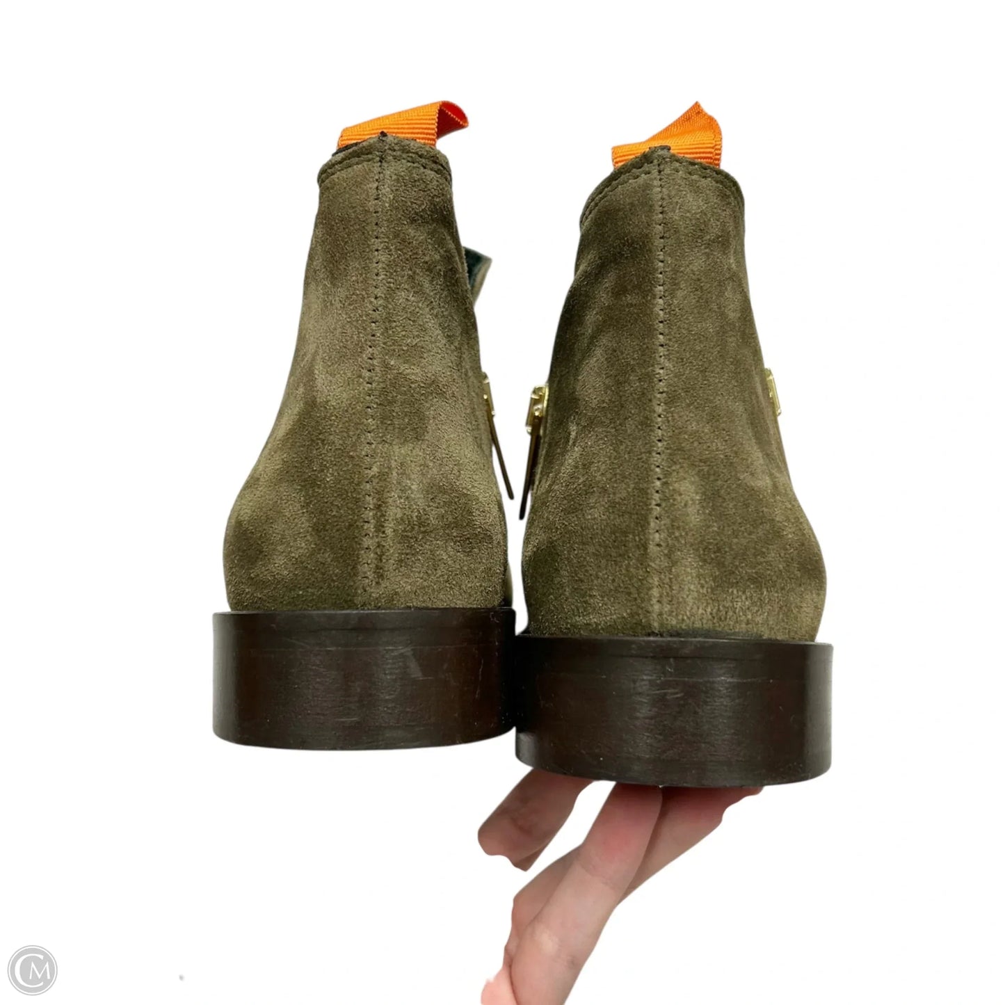 Boots Ankle Flats By Beautiisoles Robyn Shreiber In Green, Size: 6.5