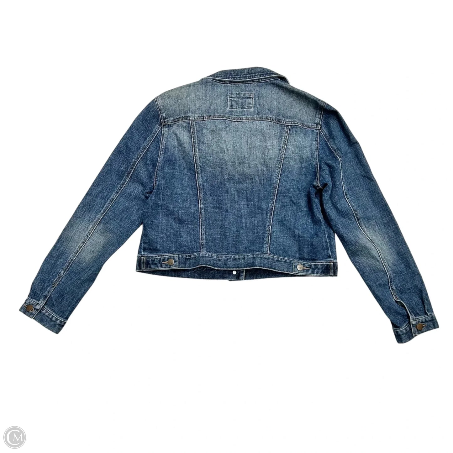 Jacket Denim By Loft In Blue Denim, Size: L