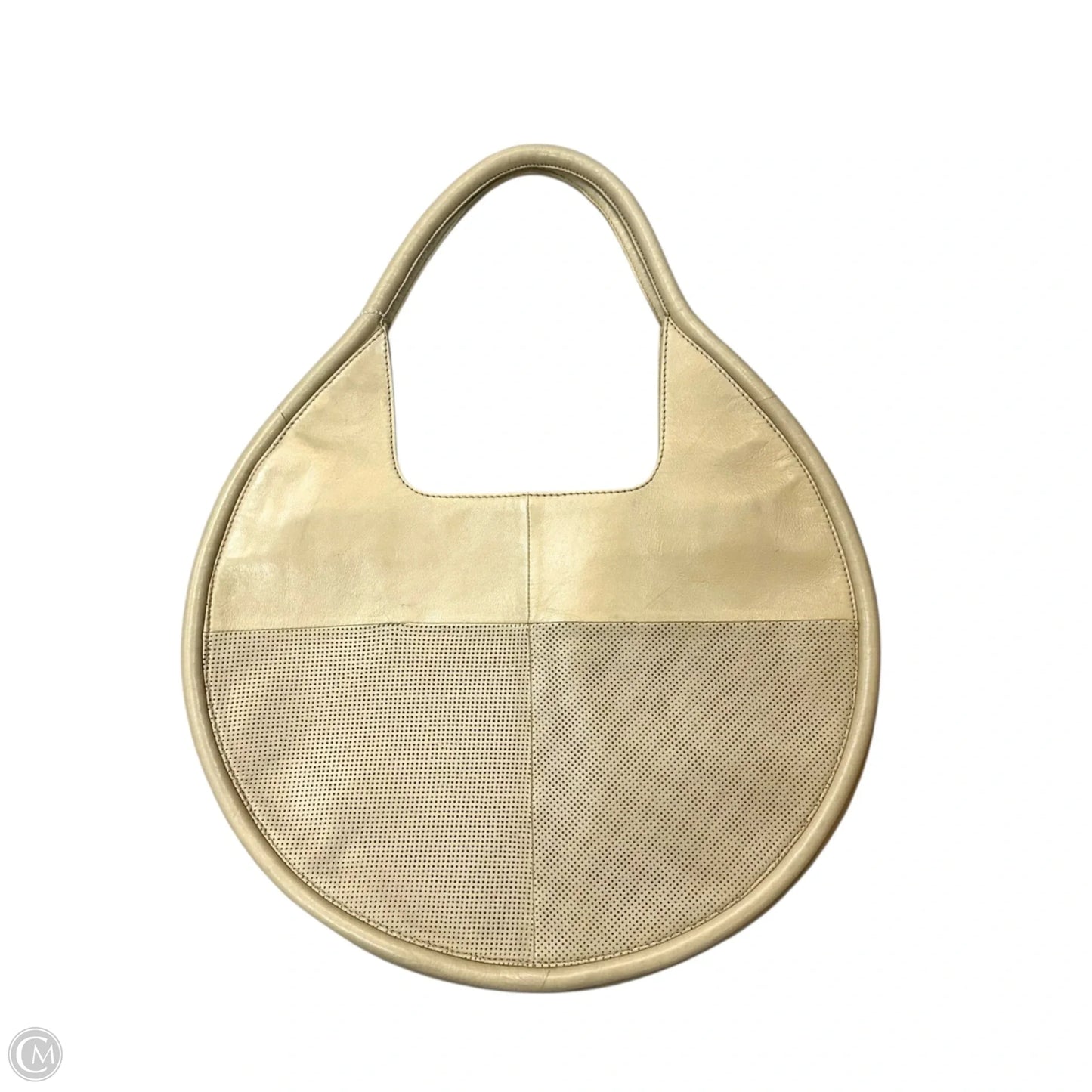 Handbag Leather By Anthropologie, Size: Large