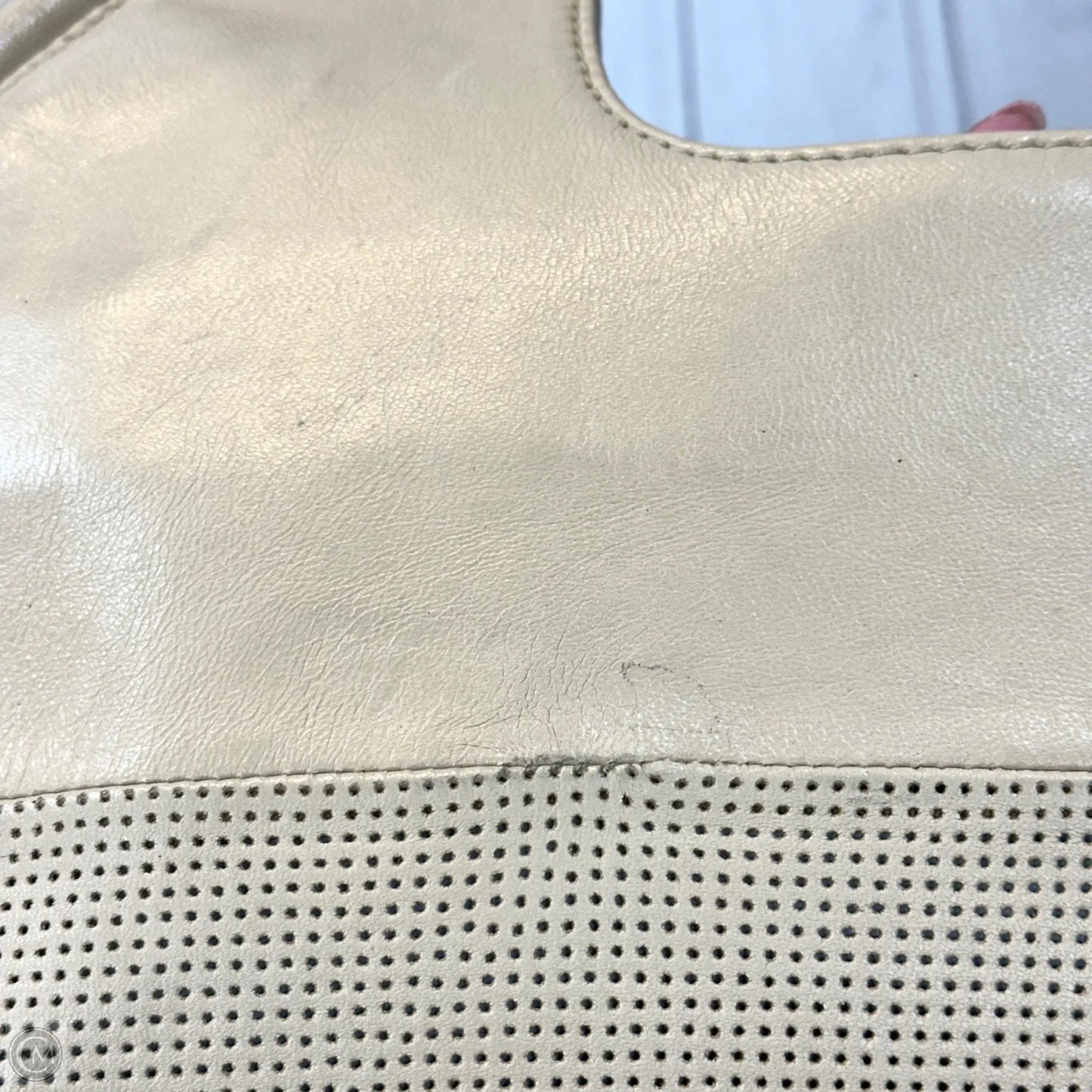 Handbag Leather By Anthropologie, Size: Large