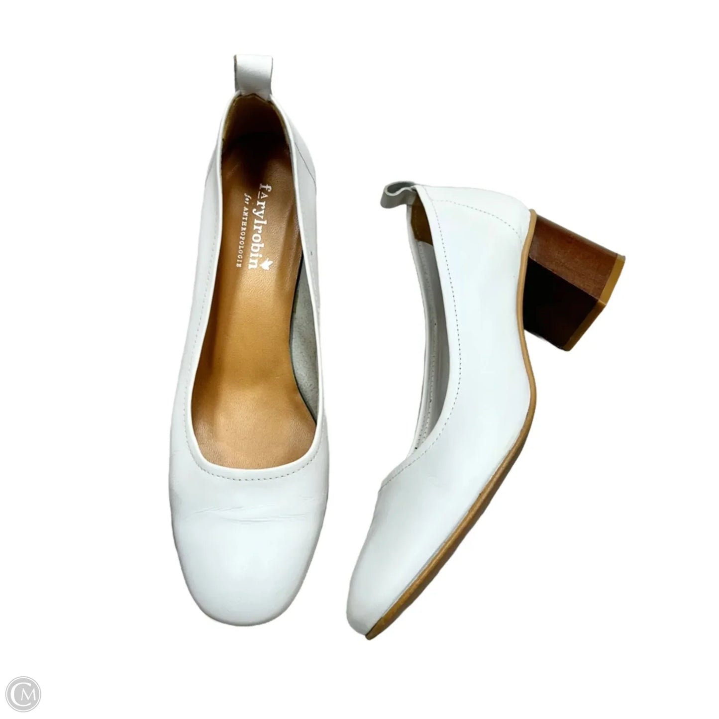 Shoes Heels Block By Anthropologie In White, Size: 6.5