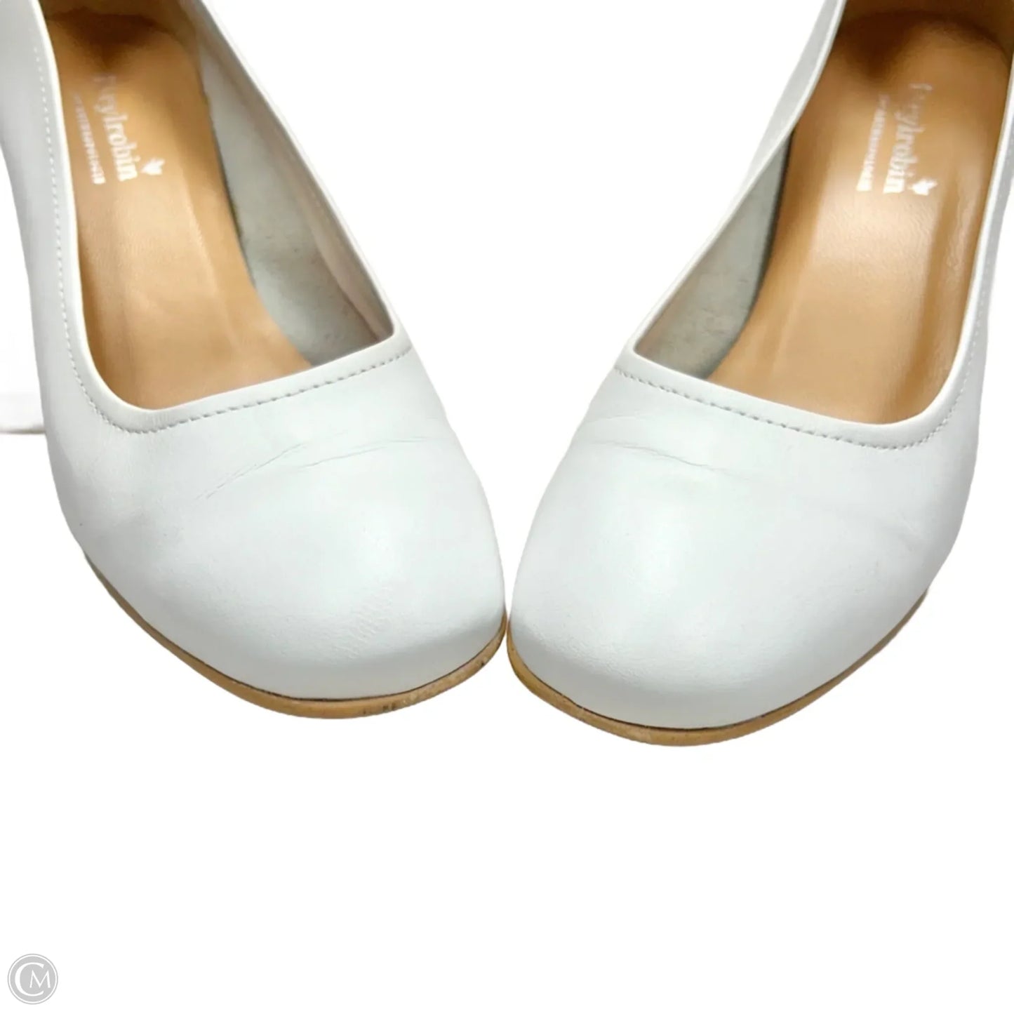 Shoes Heels Block By Anthropologie In White, Size: 6.5