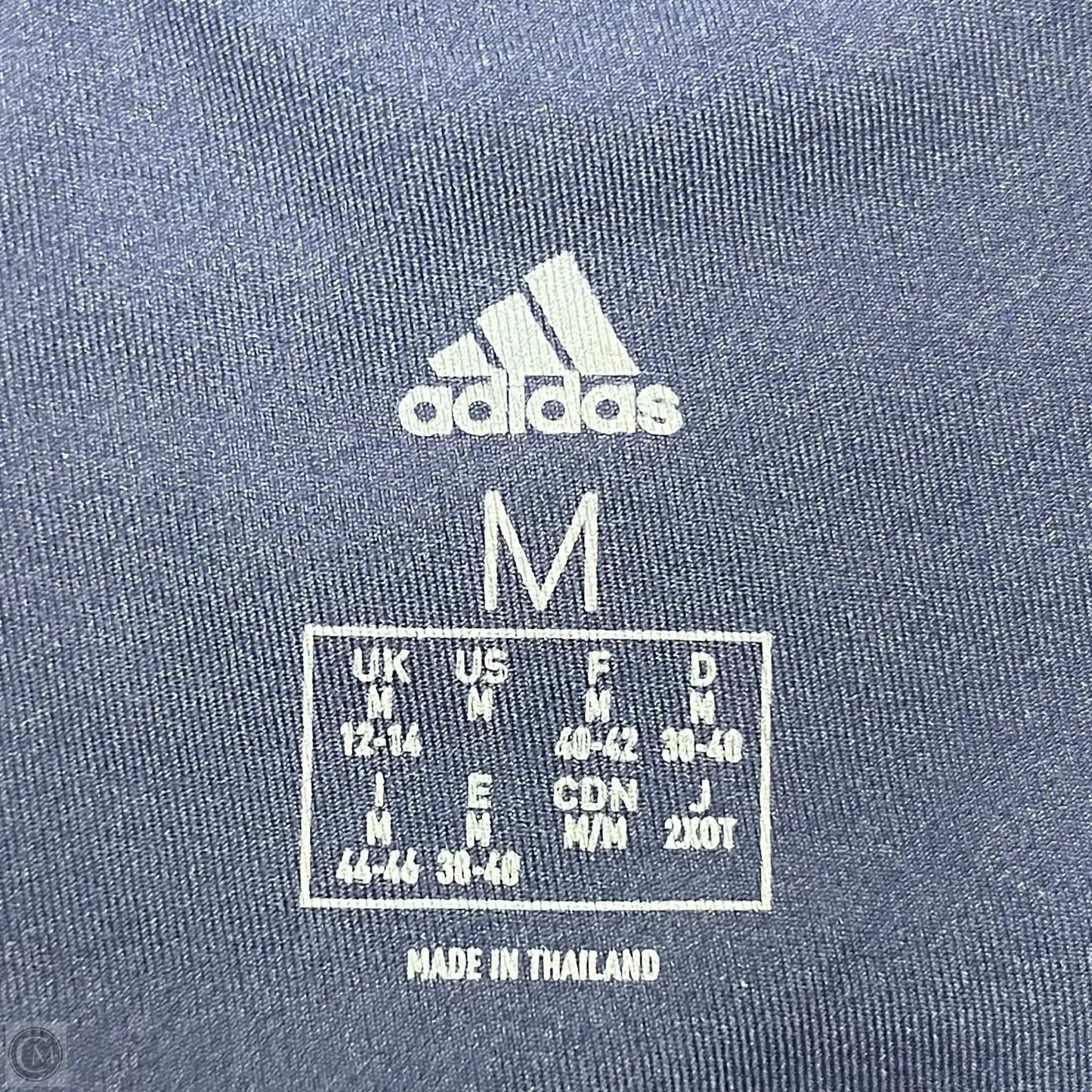 Athletic Leggings By Adidas In Navy, Size: M
