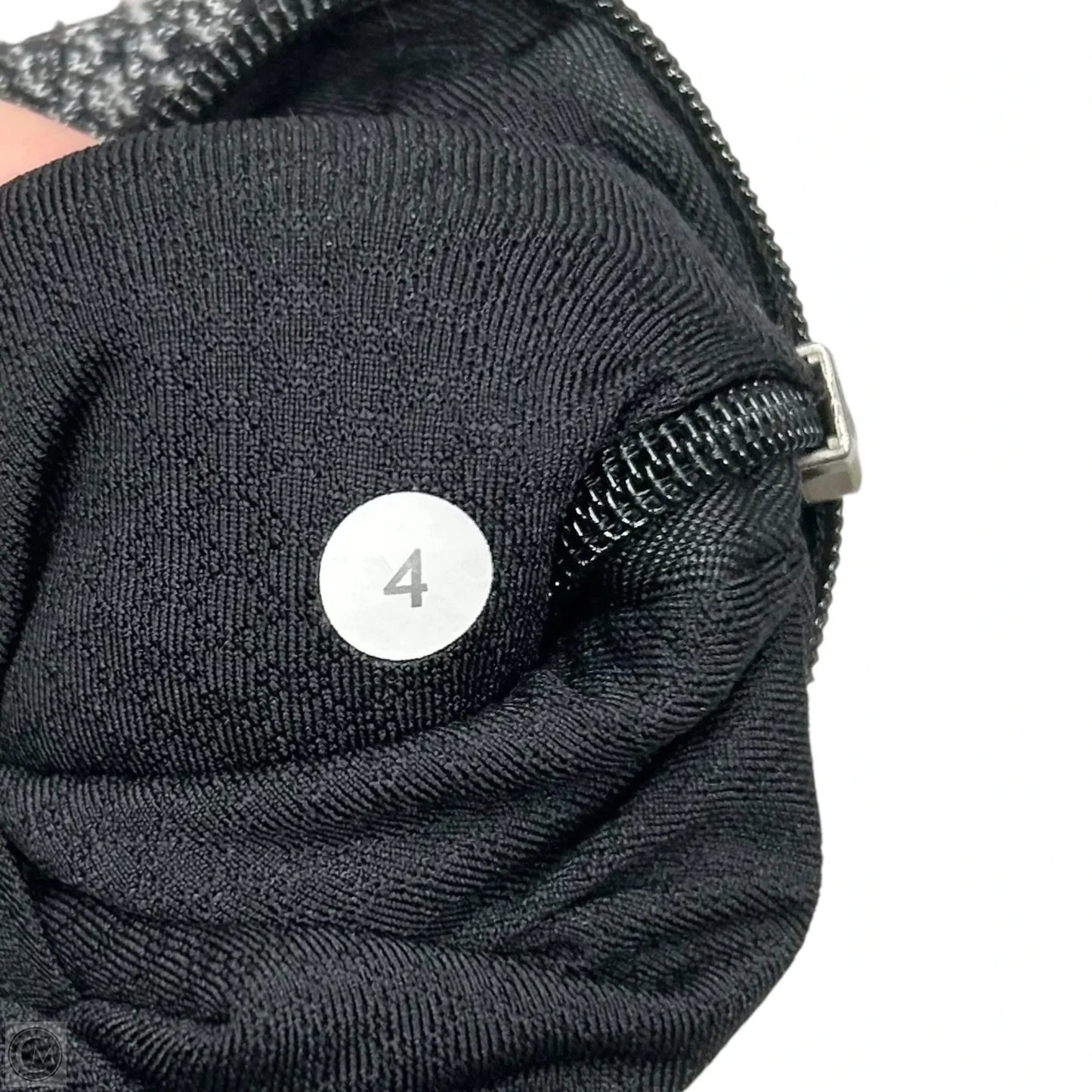 Athletic Jacket By Lululemon In Black & Grey, Size: S