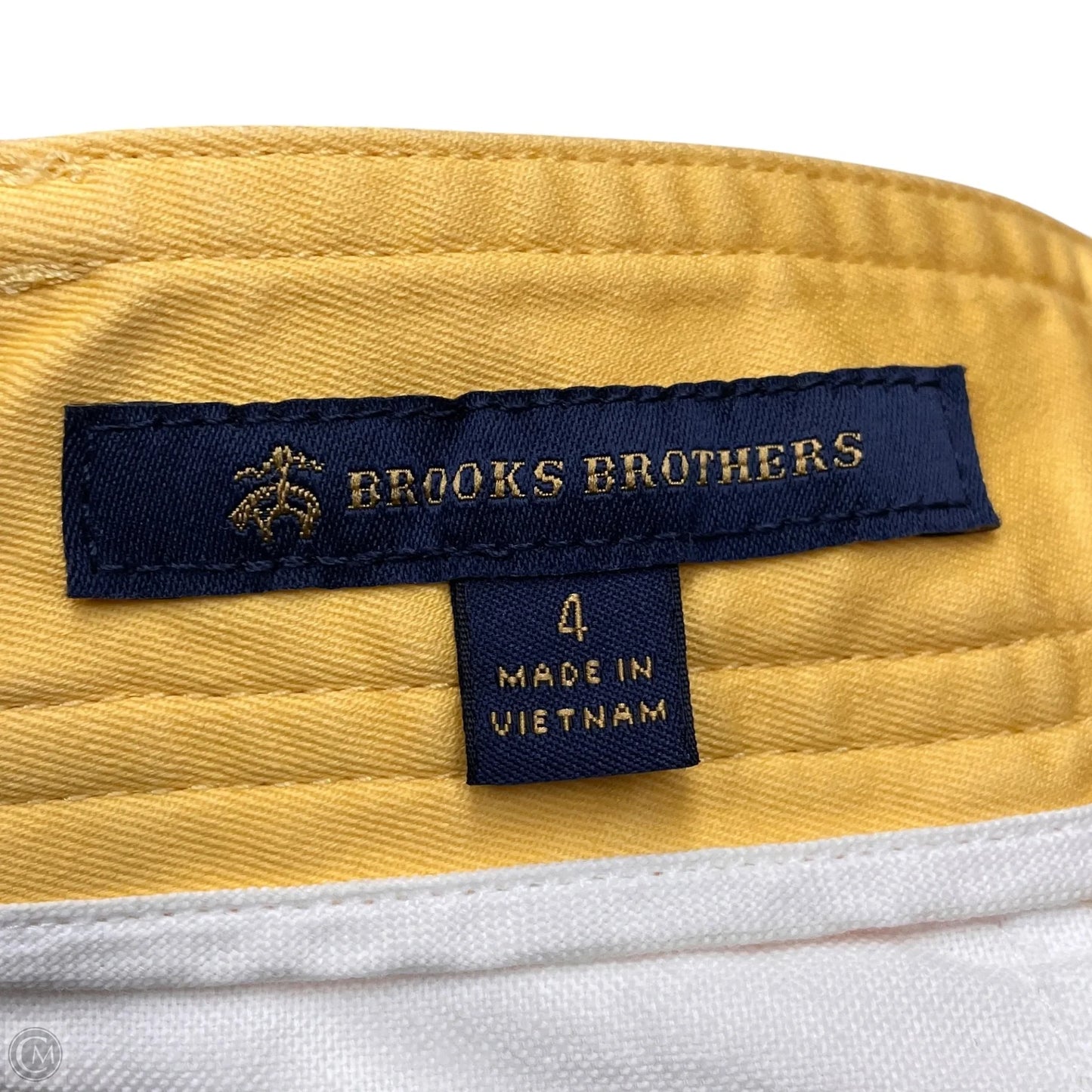 Shorts By Brooks Brothers In Yellow, Size: 4