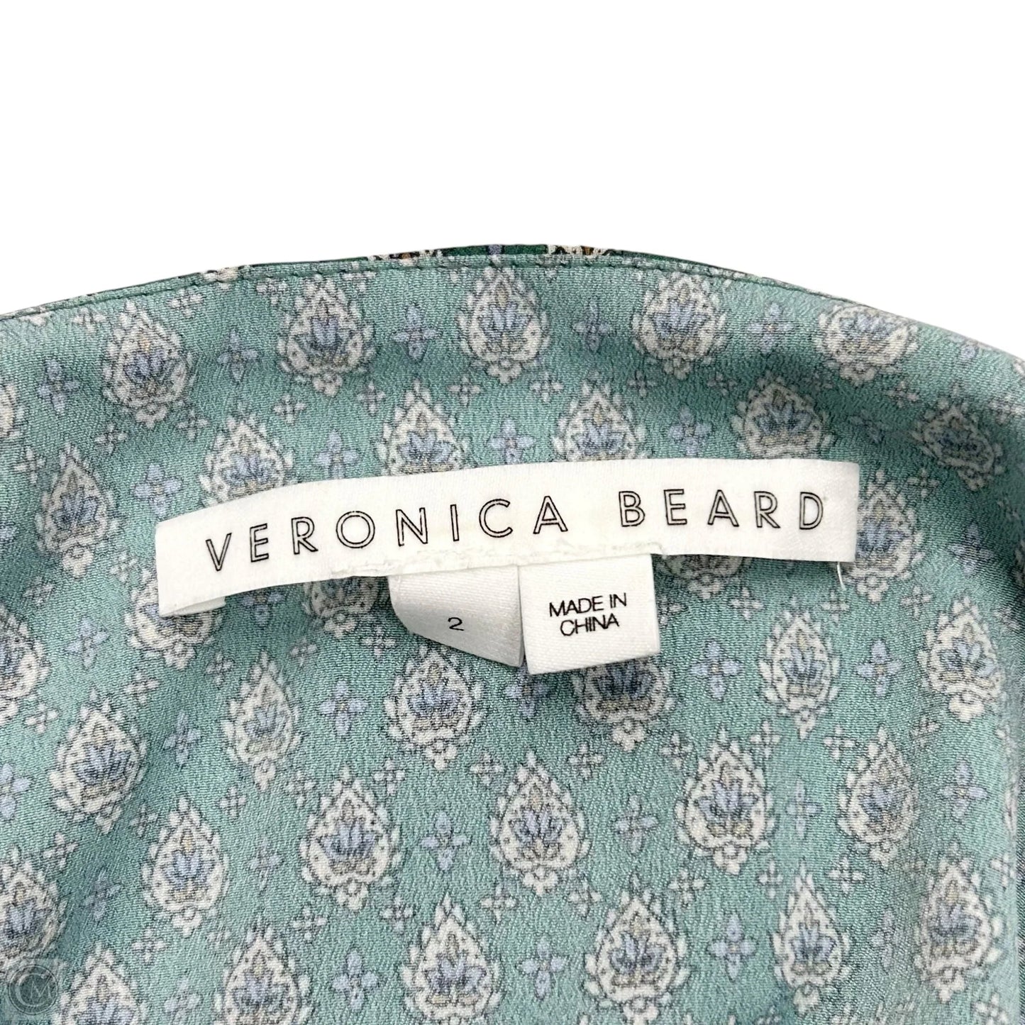 Blouse Sleeveless By Veronica Beard In Green, Size: Xs