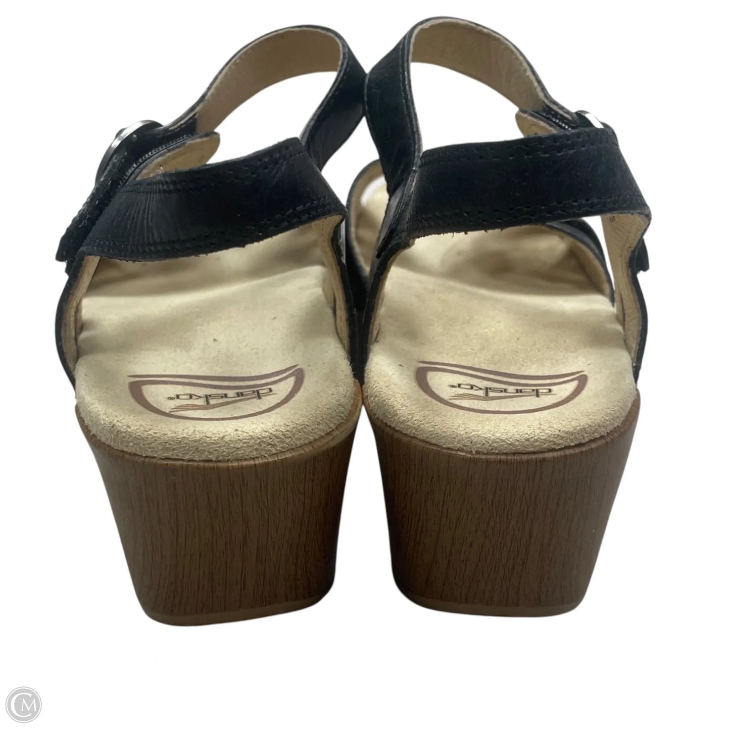 Sandals Heels Block By Dansko In Black, Size: 7.5