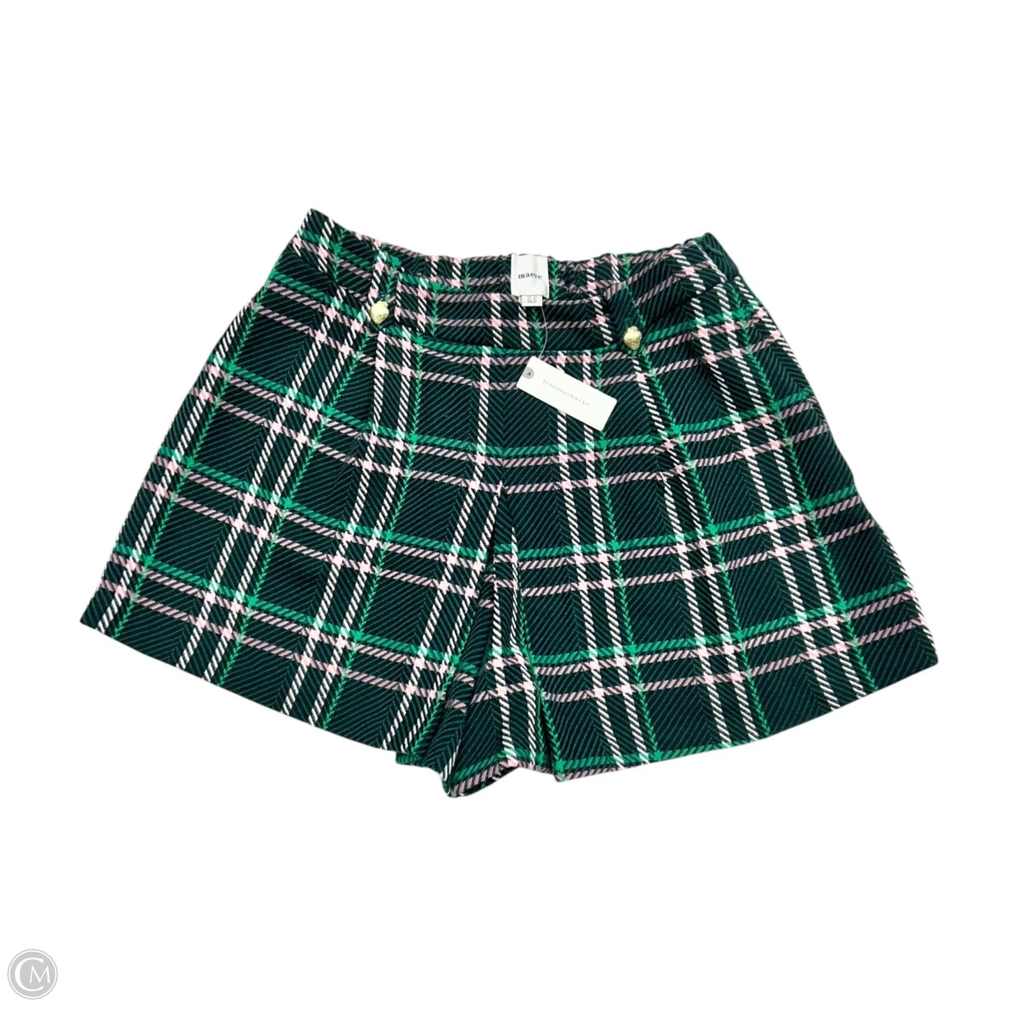 Shorts By Maeve In Green & Pink, Size: 8