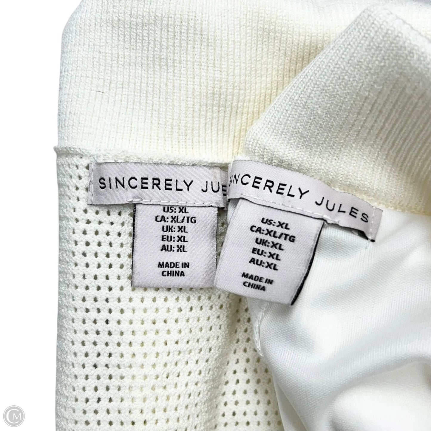 Skort 2pc Set By Sincerely Jules In Cream, Size: Xl