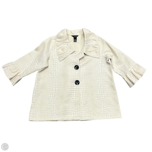 Jacket Other By Ali Miles In Cream & White, Size: Xl