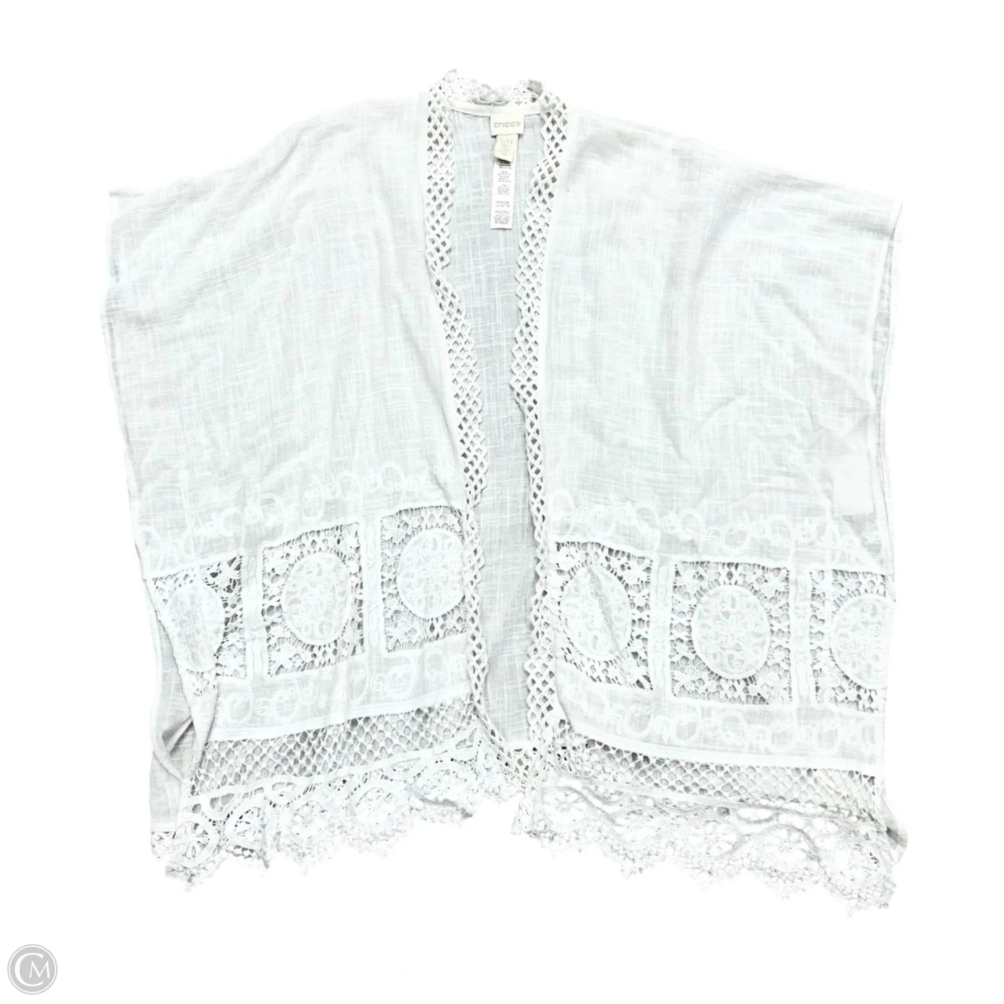 Kimono By Chicos In White, Size: S/M
