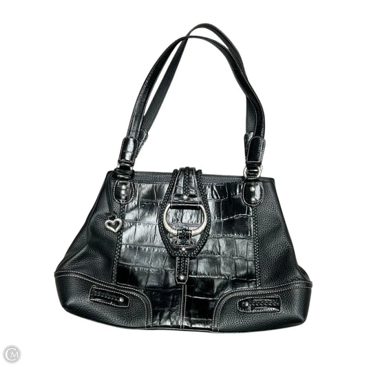 Handbag Leather By Brighton, Size: Large