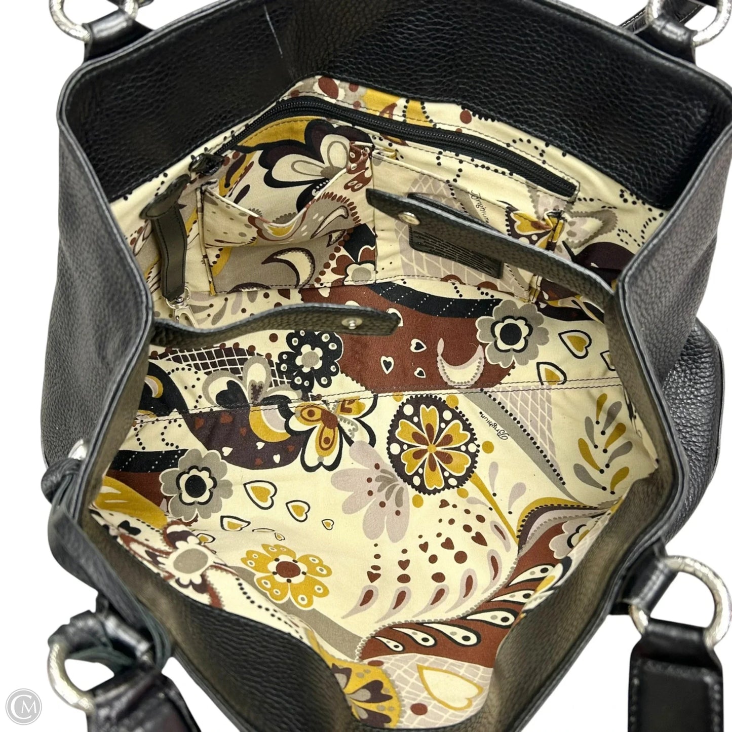 Handbag Leather By Brighton, Size: Large