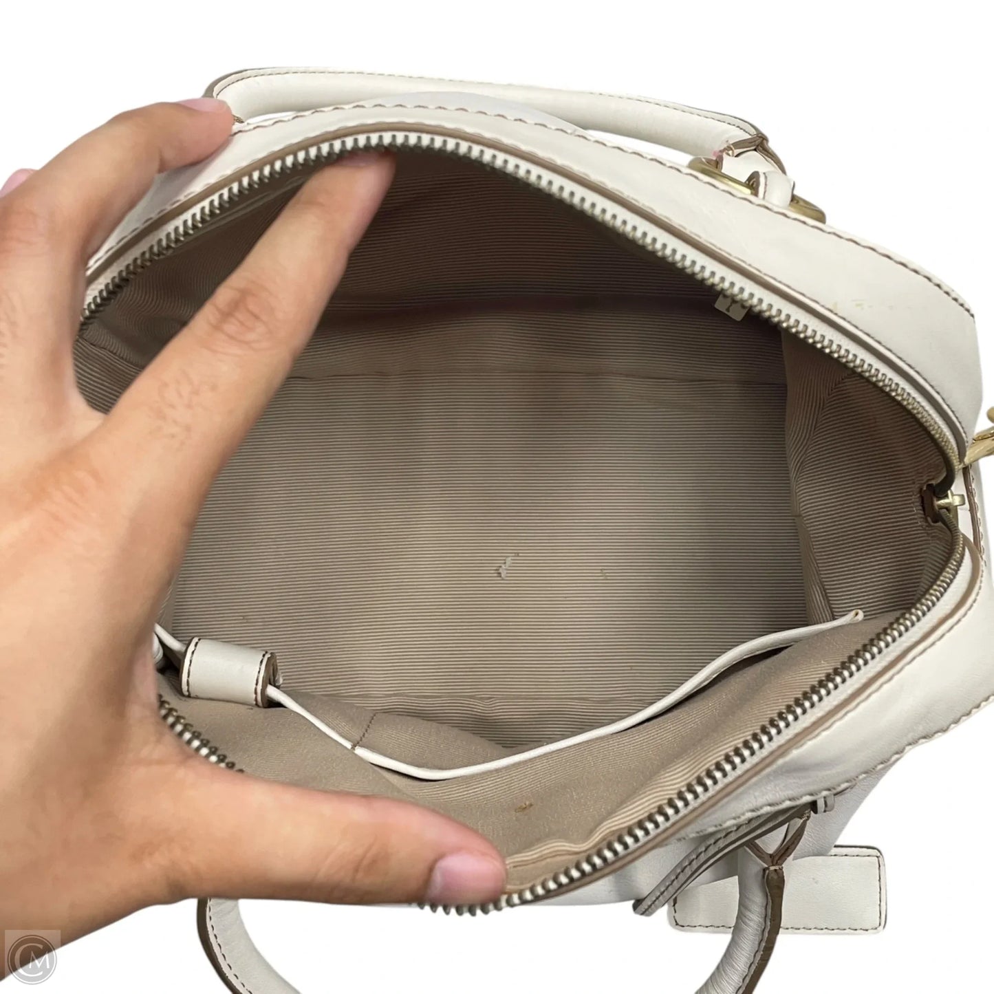 Handbag Leather By Talbots, Size: Medium