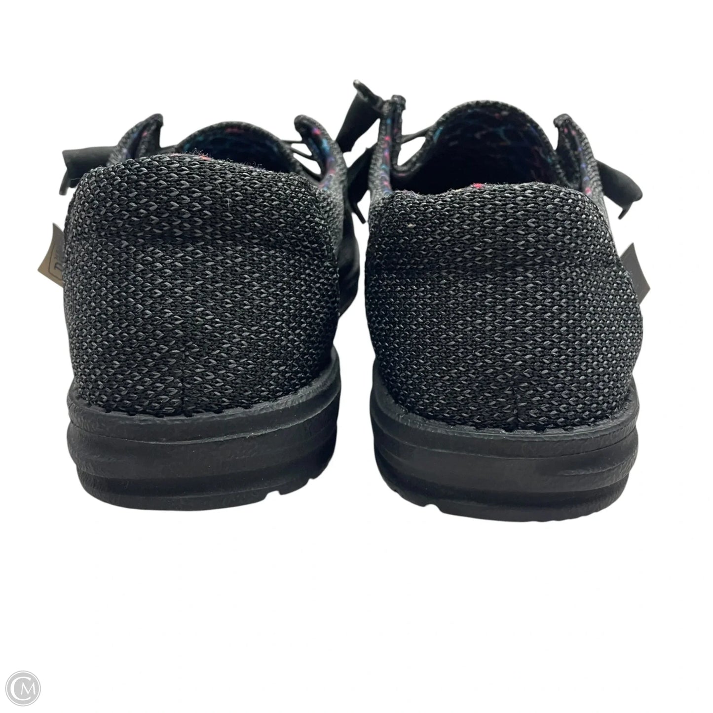 Shoes Sneakers By Hey Dude In Black & Grey, Size: 9