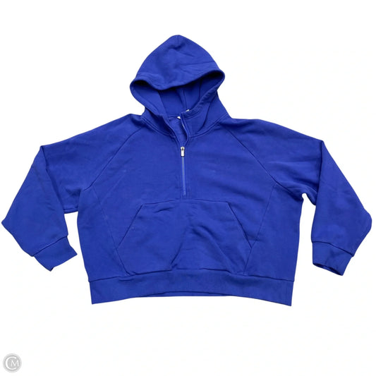 Athletic Sweatshirt Hoodie By Athleta In Blue, Size: Xl