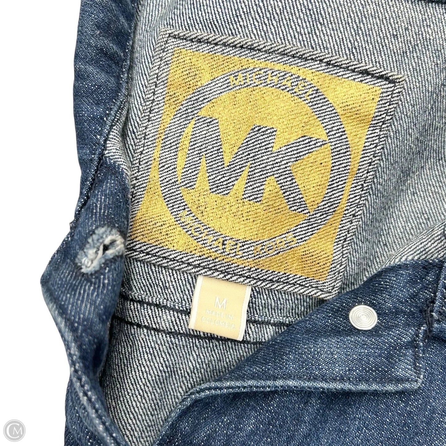 Jacket Denim By Michael By Michael Kors In Blue Denim, Size: M