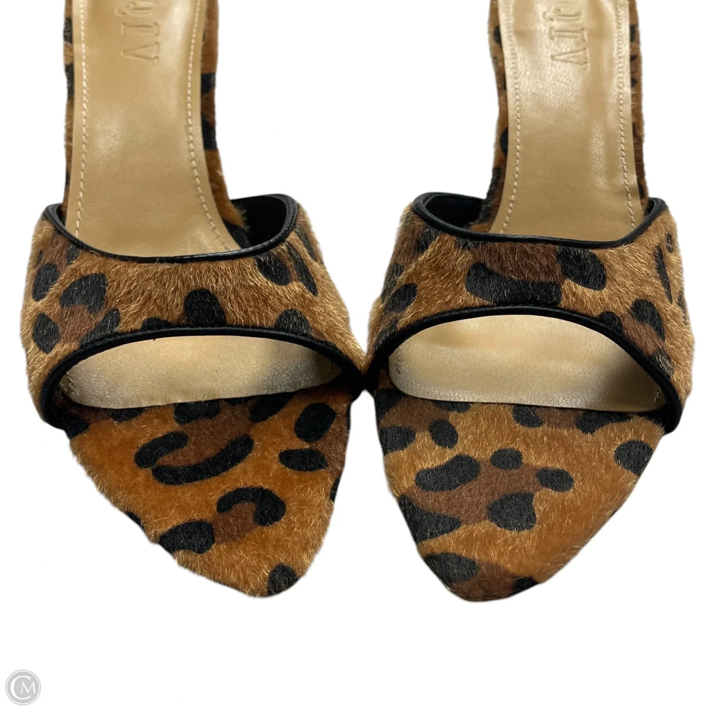 Sandals Heels Kitten By Qiv In Animal Print, Size: 8.5