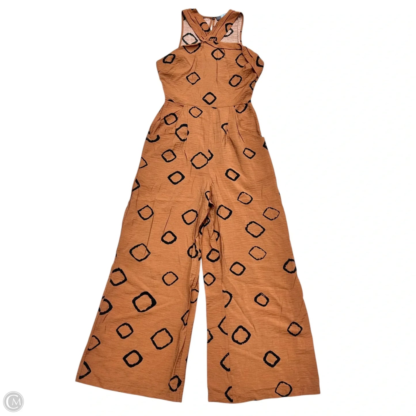 Jumpsuit By Eva Franco In Black & Orange, Size: Xs