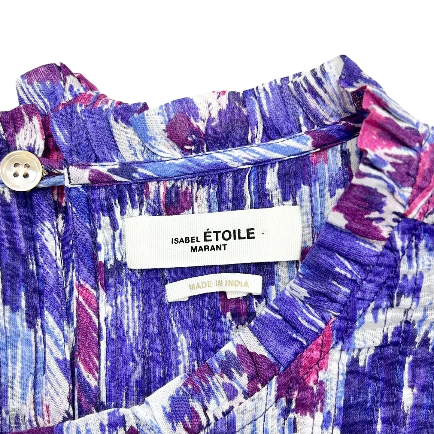 Top Short Sleeve Designer By Isabel Marant In Purple, Size: S