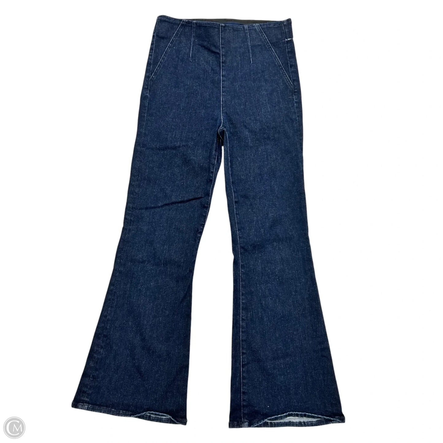 Jeans Flared By Veronica Beard In Blue Denim, Size: S